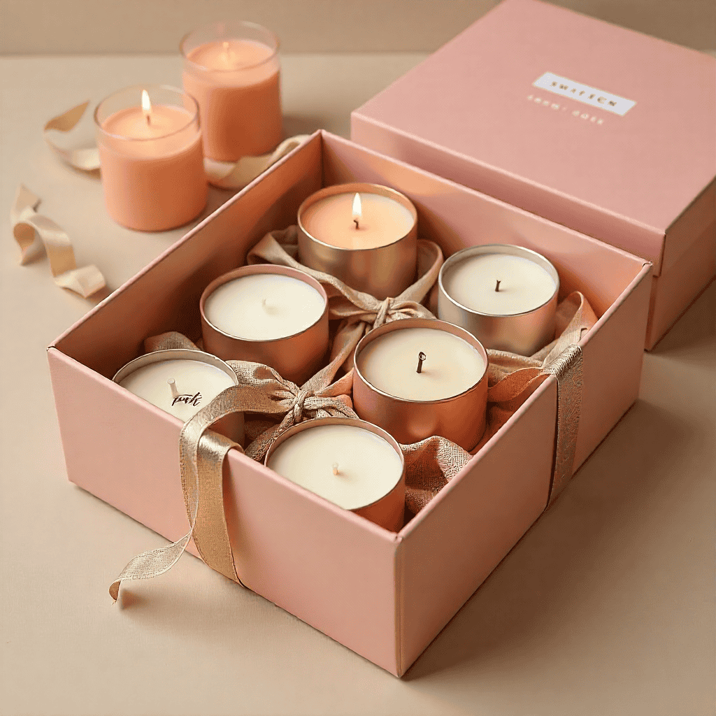 Close-up of textured wax and candle details